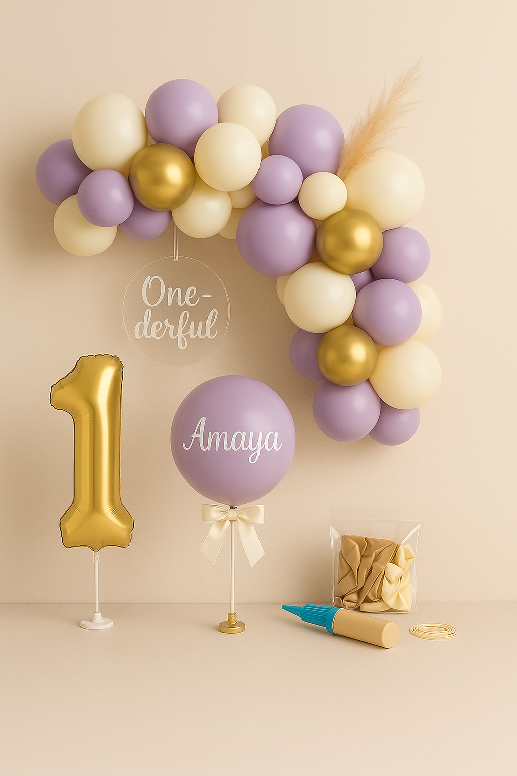 One-derful Birthday Balloon Kit